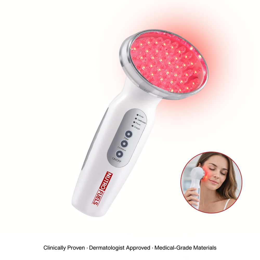 Nutrofuels™ Red LED Anti-Aging Therapy for Firmer, Smoother Skin at Home