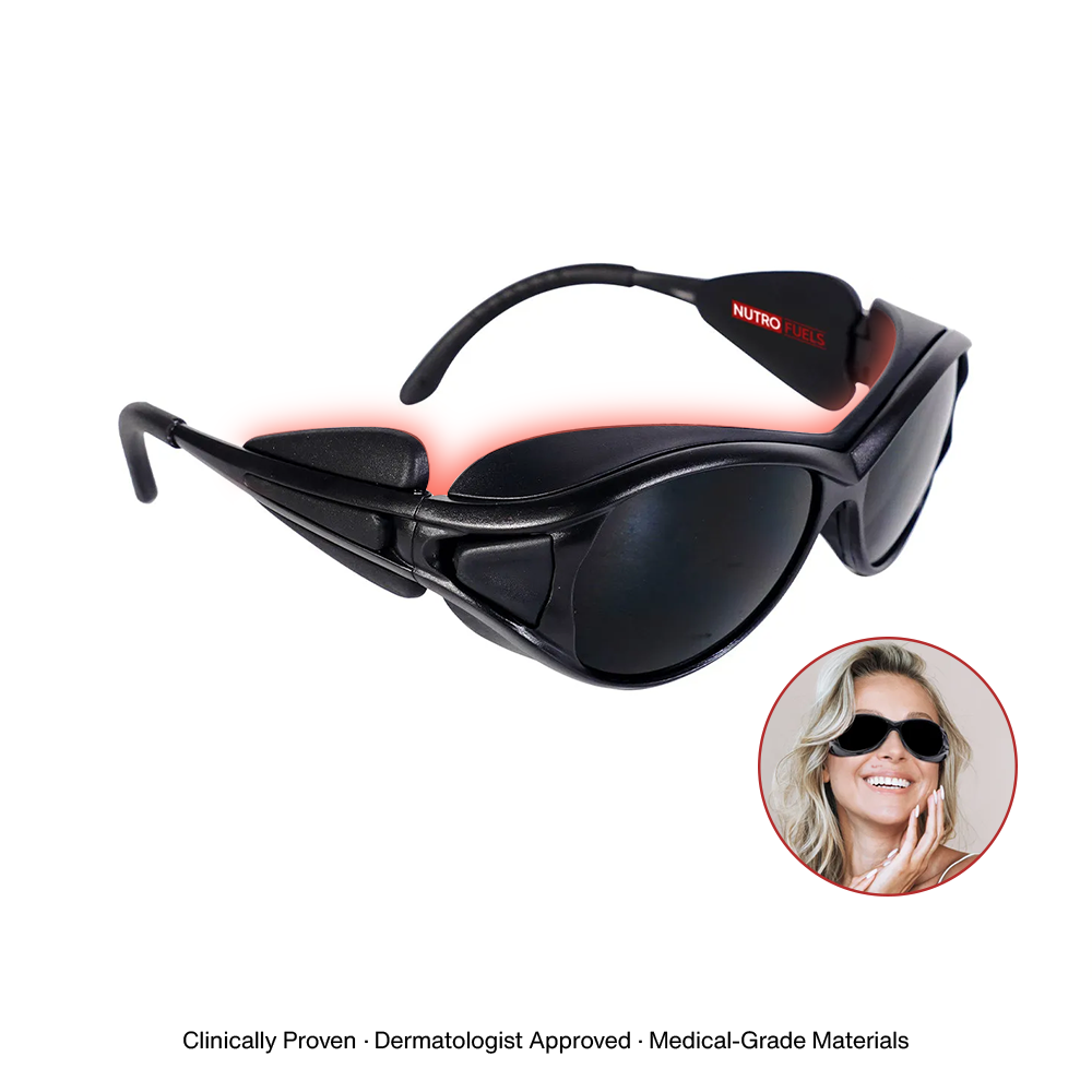 Nutrofuels™ Red Light Therapy Glasses – Eye Protection for LED & NIR Devices