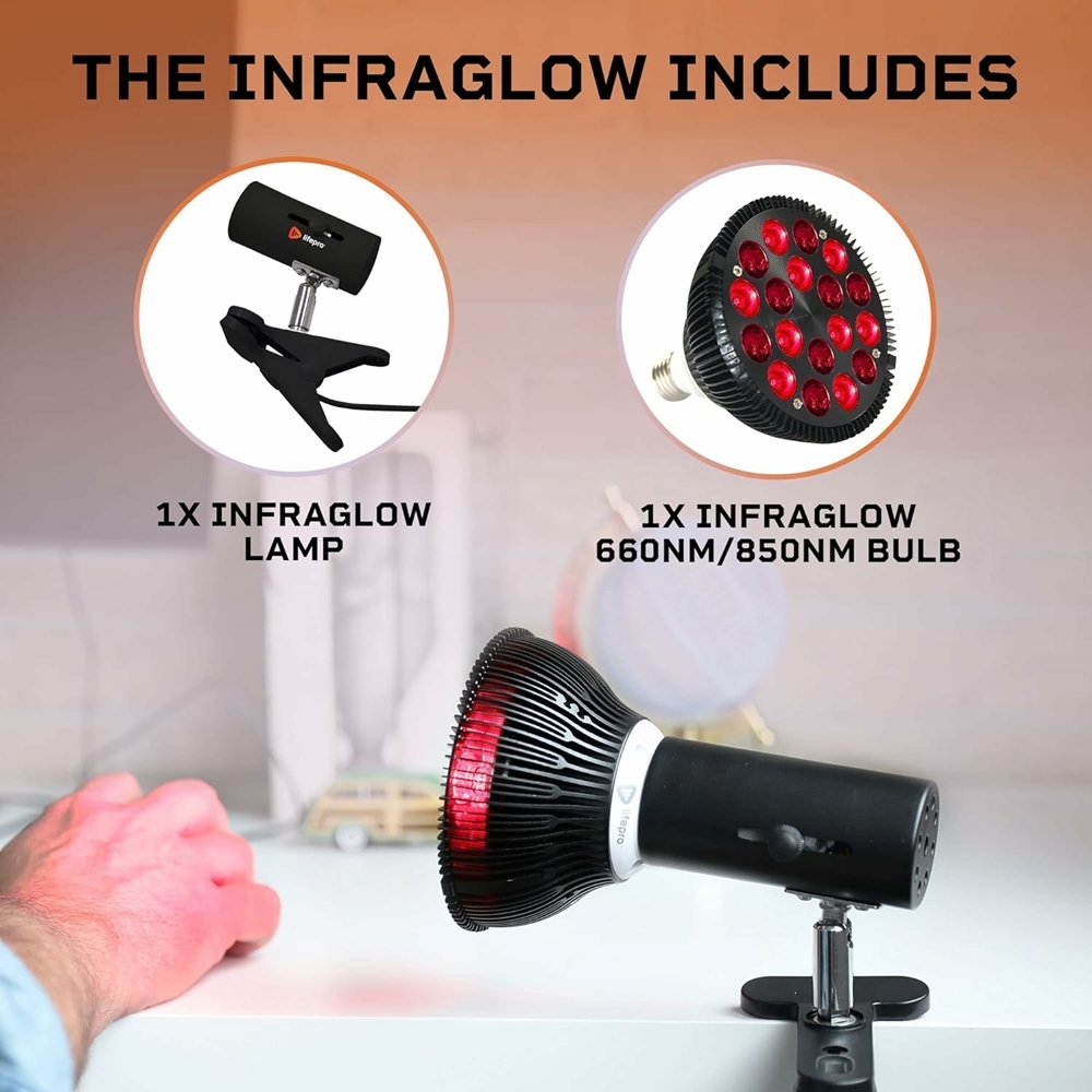 Red & Infrared Light Therapy Lamp – Fast Relief & Radiant Skin