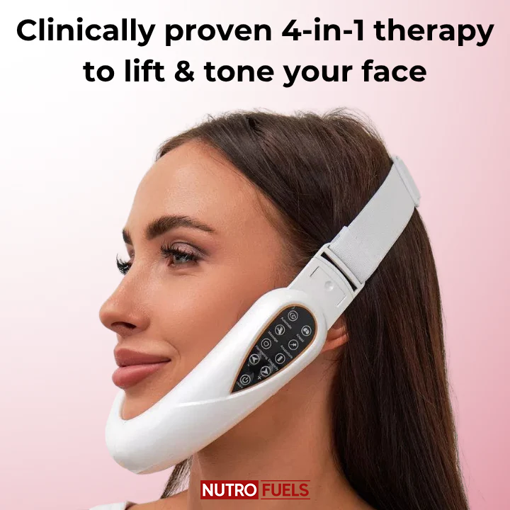 Nutrofuels™ 4-in-1 Face Lifting Massager – Lift Jawline, Tighten Jowls & Firm Loose Skin
