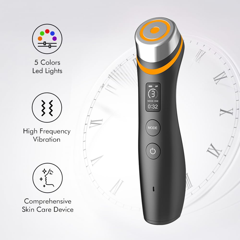 Nutrofuels™ 6-in-1 Facial Rejuvenator – LED & Microcurrent Lifting for Firmer, Brighter Skin