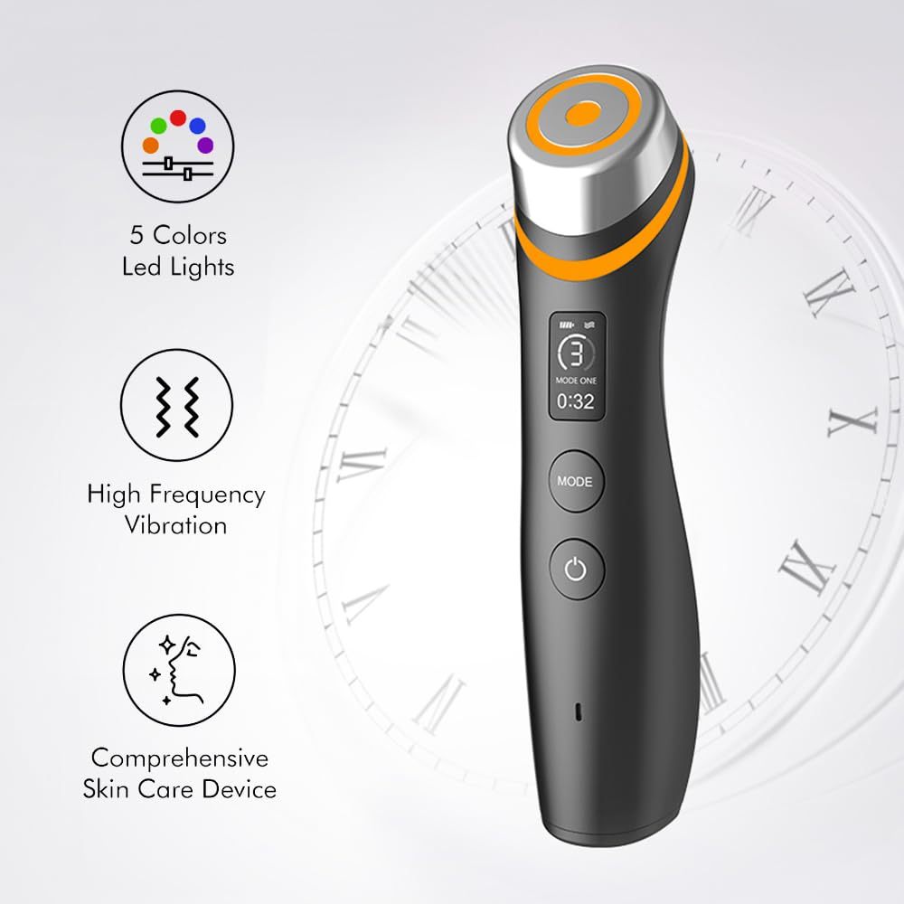 Nutrofuels™ 6-in-1 Facial Rejuvenator – LED & Microcurrent Lifting for Firmer, Brighter Skin