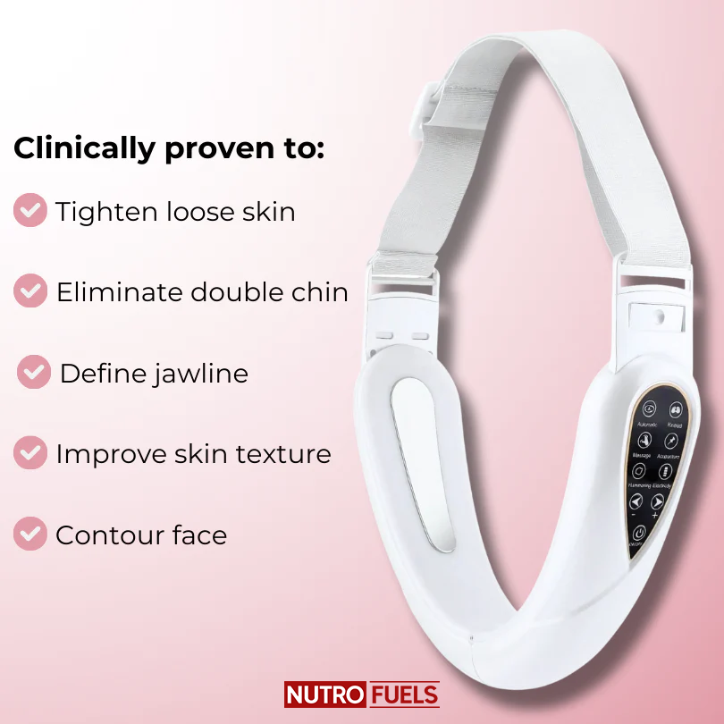 Nutrofuels™ 4-in-1 Face Lifting Massager – Lift Jawline, Tighten Jowls & Firm Loose Skin