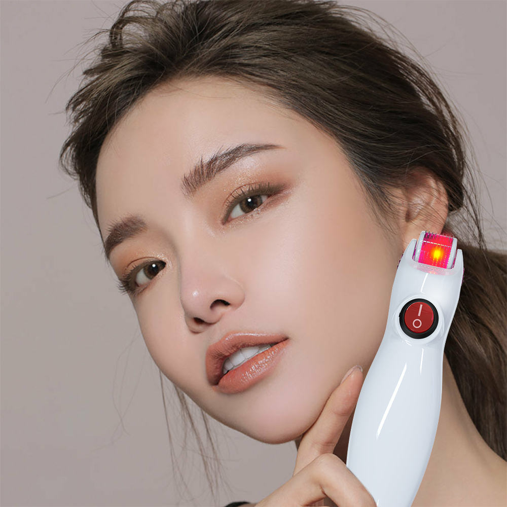 Nutrofuels™ Red LED Microneedling Derma Roller – 2-in-1 Collagen & Glow Reviver