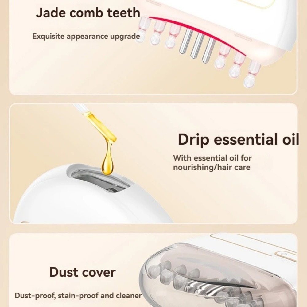 Health Hair Comb Jade Scraping Board Therapy Medicine Scalp Head Massager