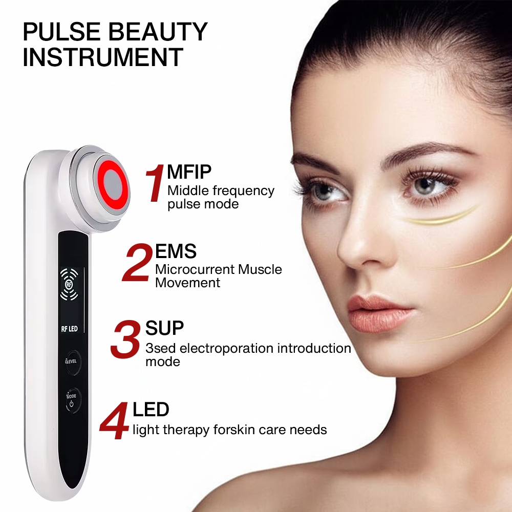 Nutrofuels™ V-Lift Facial Device – RF + EMS + LED Skin Tightening Tool