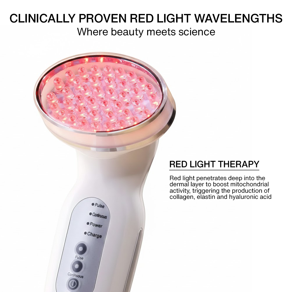 Nutrofuels™ Red LED Anti-Aging Therapy for Firmer, Smoother Skin at Home