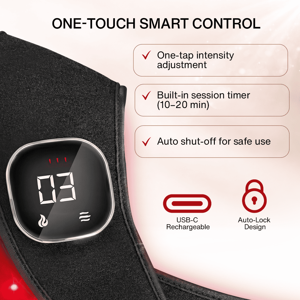 Nutrofuels™ Infrared  Neck & Shoulder Wrap – Red + NIR Light Therapy for Relief