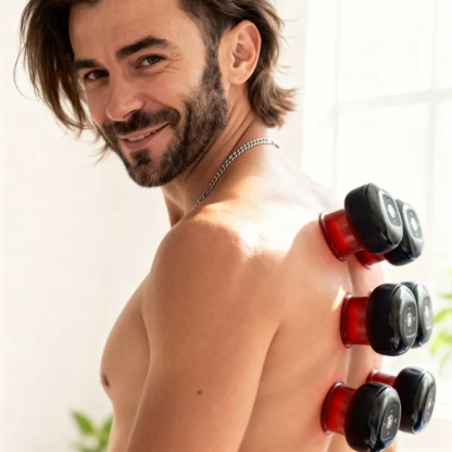 Nutrofuels™ 3-in-1 Cupping Massager – Suction, Heat & Red Light Muscle Relief