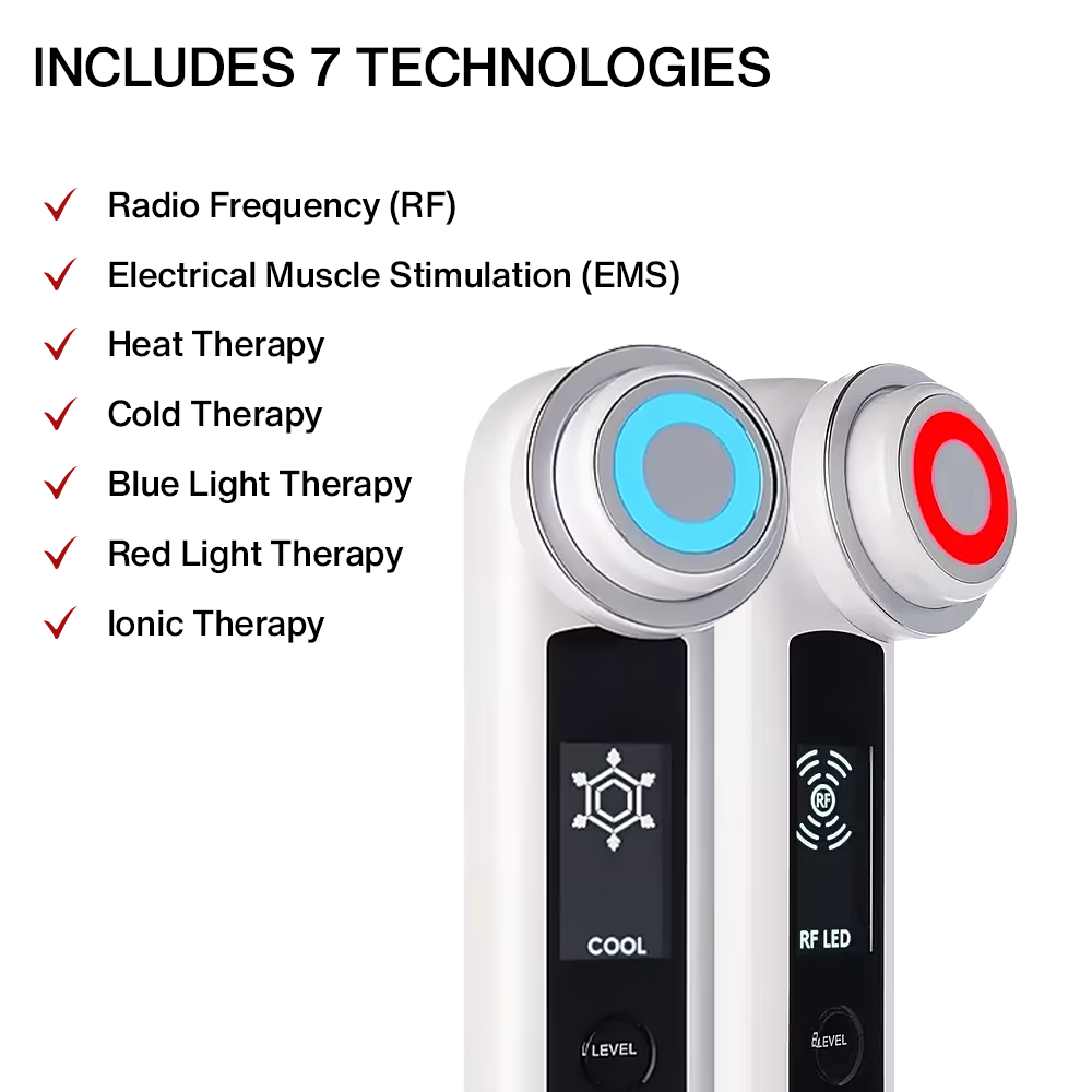 Nutrofuels™ V-Lift Facial Device – RF + EMS + LED Skin Tightening Tool