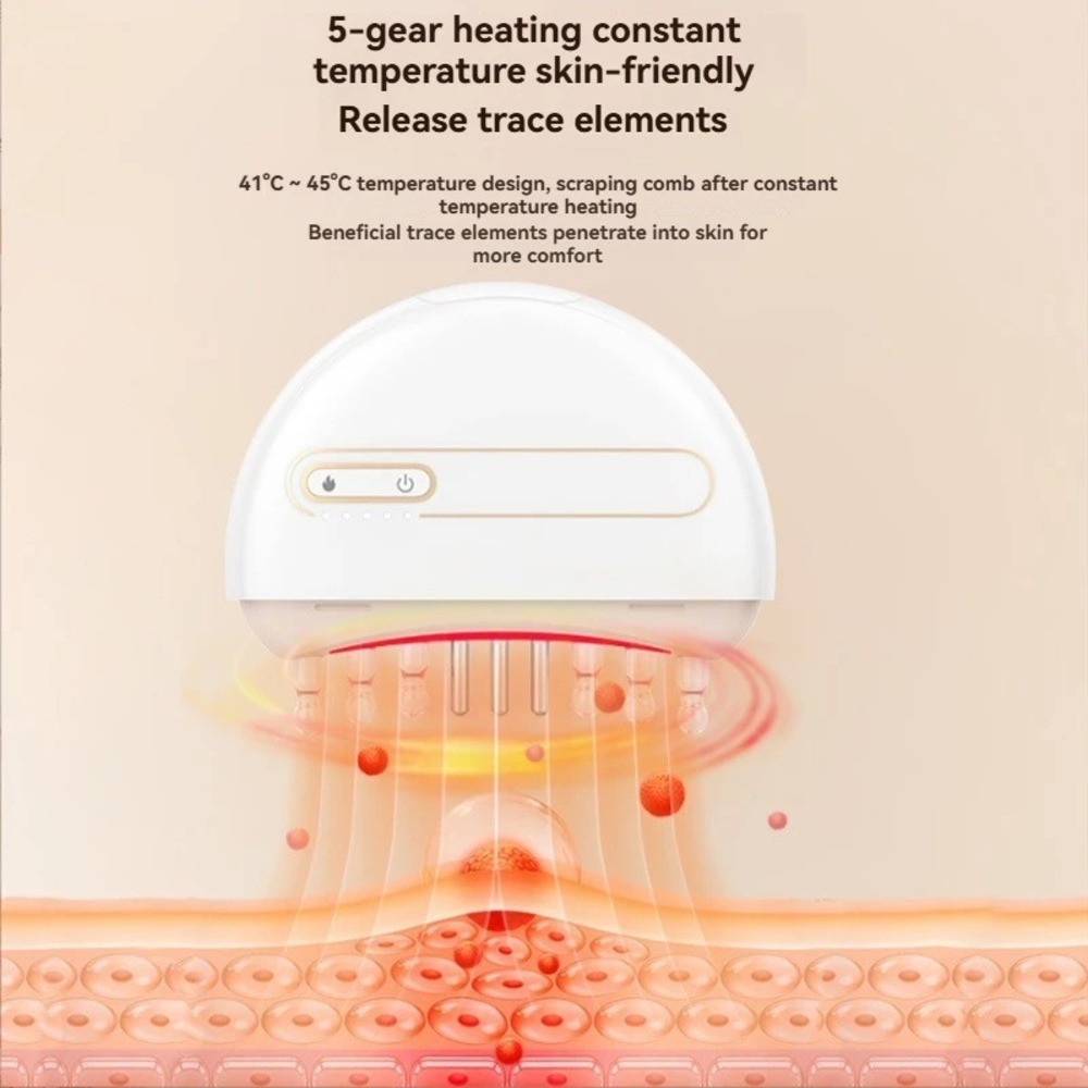 Health Hair Comb Jade Scraping Board Therapy Medicine Scalp Head Massager