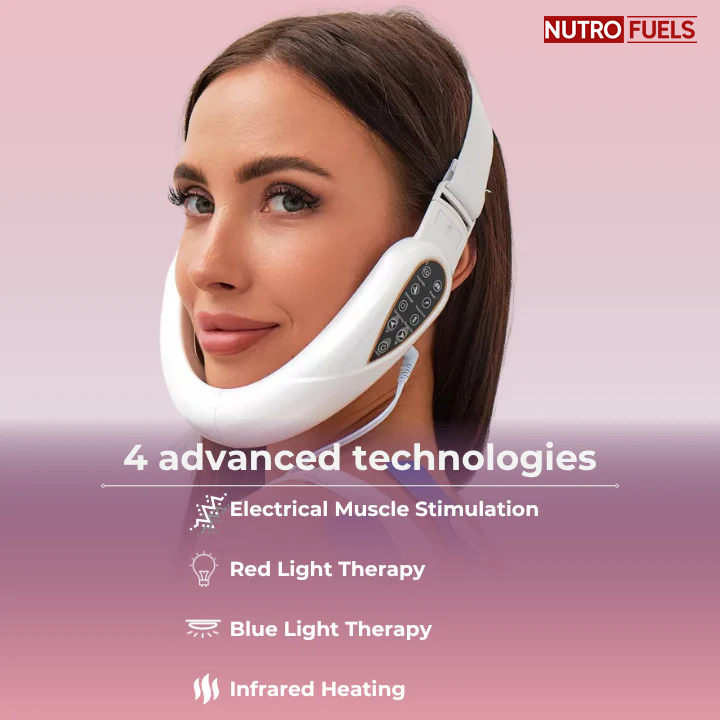 Nutrofuels™ 4-in-1 Face Lifting Massager – Lift Jawline, Tighten Jowls & Firm Loose Skin