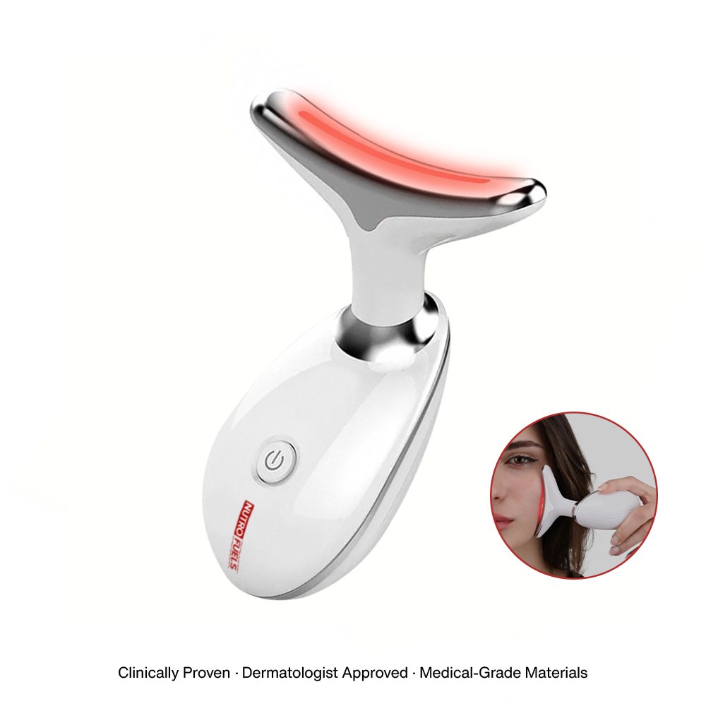 Nutrofuels™ 3-in-1 LED Face Sculpting Wand – Red, Blue & Green Light Therapy