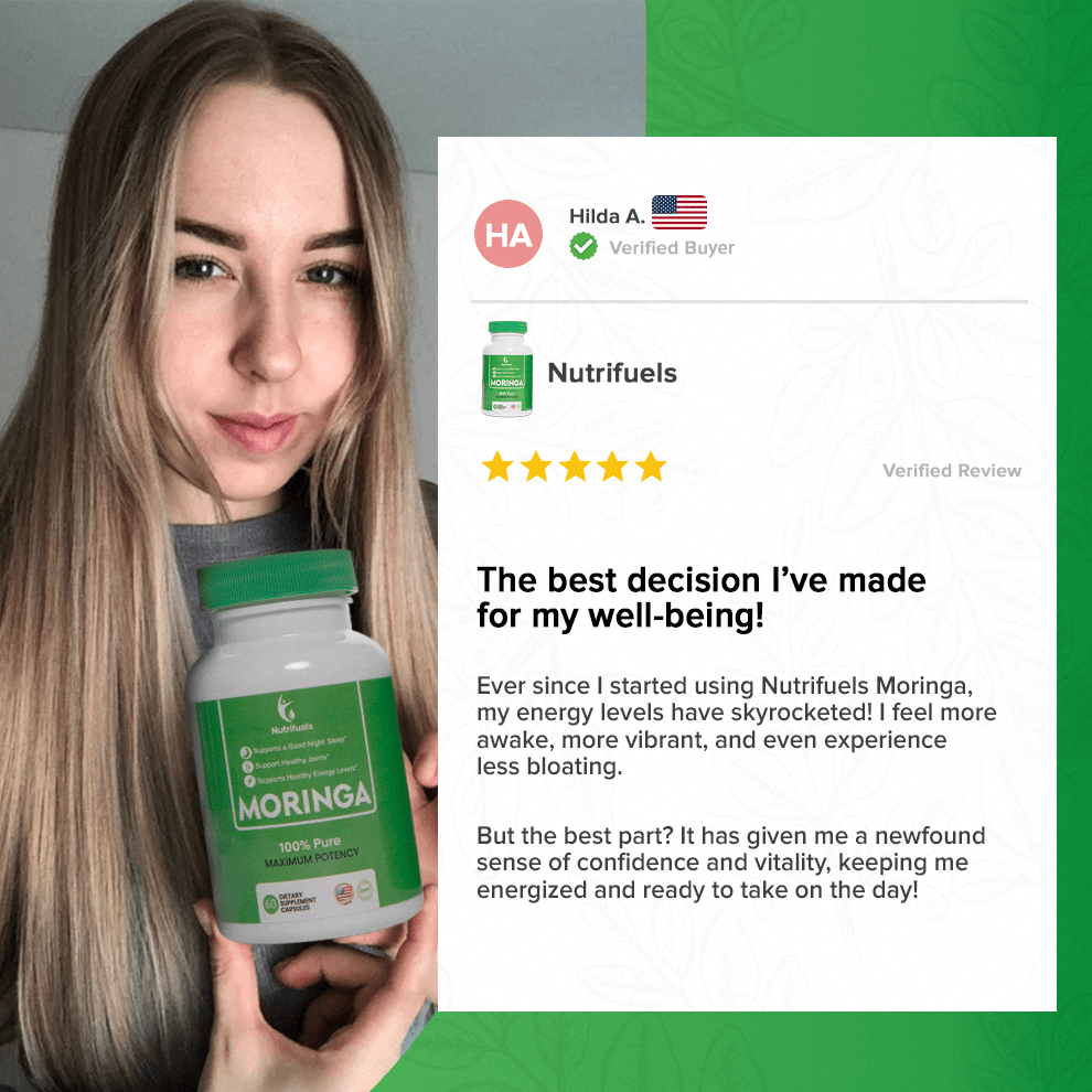 Moringa Capsules – 5X More Nutrients, 100% Organic & USA Made