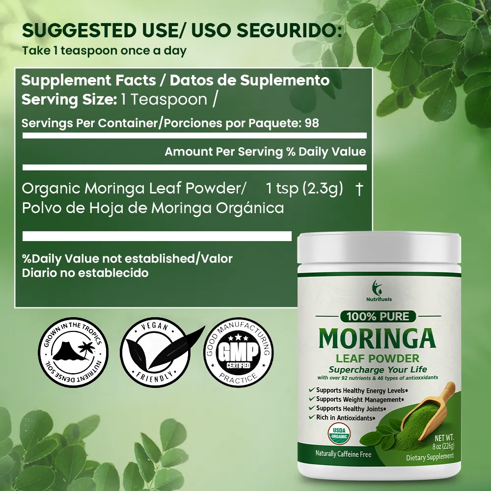 Nutrifuels® Moringa Leaf Powder 8oz (226g)