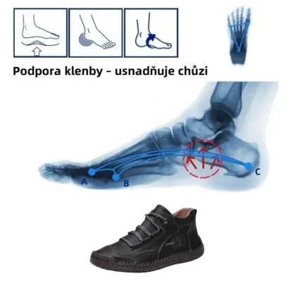 [🎁Dnes 50% sleva - Nenechte si to ujít] Ergonomicky navržené ortopedické boty - australská prémiová kůže + ručně šité 👞