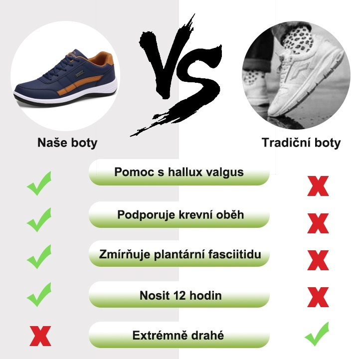 [🔥50% sleva po omezenou dobu, nenechte si ji ujít] Pánská korekční obuv pro outdoorové sporty - účinně zmírňuje bolest nohou👞