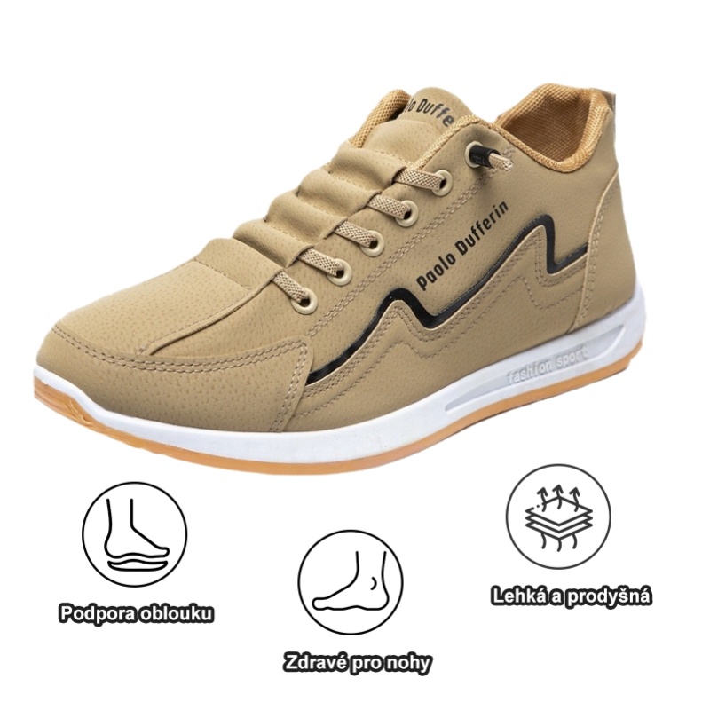 【🔥Dnes za poloviční cenu - nenechte si to ujít】 Ergonomicky navržená ortopedická obuv - design podpory klenby 👞Snadno se zbavte bolesti nohou