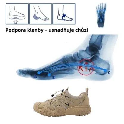 【🎁Dnešní 50% sleva - nenechte si ji ujít】Ergonomický design - nové outdoorové protiskluzové pánské turistické boty z roku 2025👞