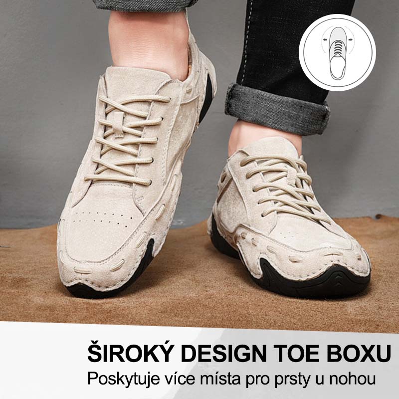 1捷克(🔥Dnes sleva 50 % – vezměte si to!) Prémiová stylová ortopedická obuv 👞 – Ergonomický design pro úlevu od bolesti