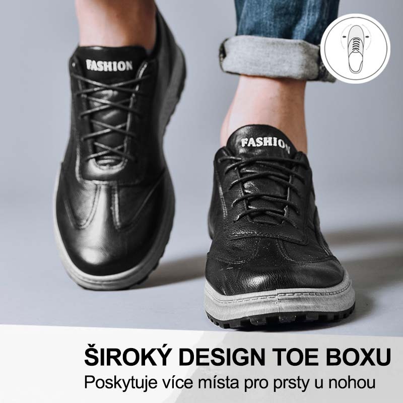 (🔥Dnes sleva 50 % – vezměte si to!) Prémiová stylová ortopedická obuv 👞 – Ergonomický design pro úlevu od bolesti