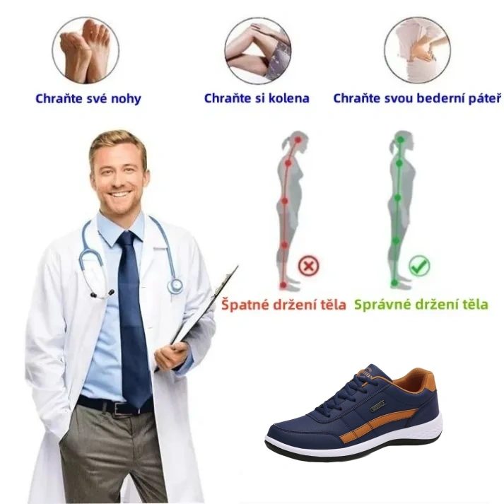 [🔥50% sleva po omezenou dobu, nenechte si ji ujít] Pánská korekční obuv pro outdoorové sporty - účinně zmírňuje bolest nohou👞