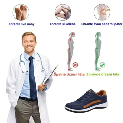 [🔥50% sleva po omezenou dobu, nenechte si ji ujít] Pánská korekční obuv pro outdoorové sporty - účinně zmírňuje bolest nohou👞
