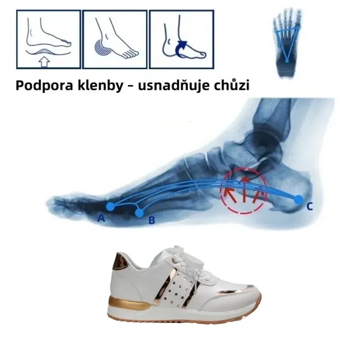 [🔥Časově omezená sleva za poloviční cenu - Nenechte si ji ujít] Ergonomicky tvarovaná dámská ortopedická obuv - 👞Pohodlná a prodyšná