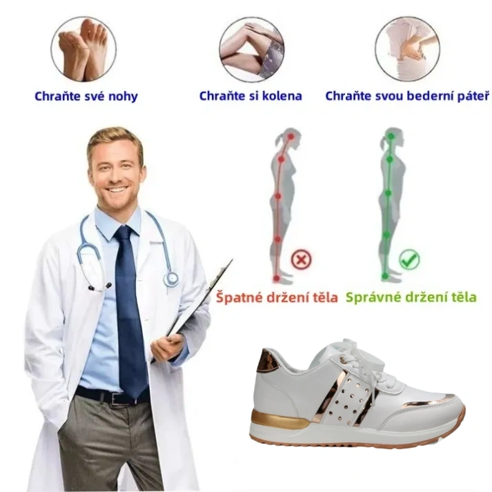 [🔥Časově omezená sleva za poloviční cenu - Nenechte si ji ujít] Ergonomicky tvarovaná dámská ortopedická obuv - 👞Pohodlná a prodyšná