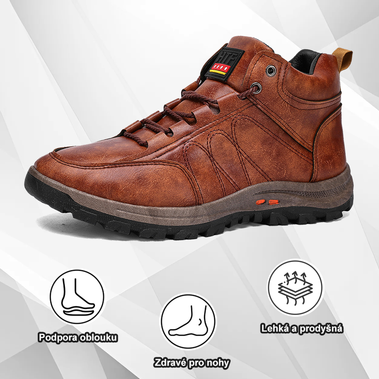 (🔥Dnes sleva 50 % – vezměte si to!) Prémiová stylová ortopedická obuv 👞 – Ergonomický design pro úlevu od bolesti