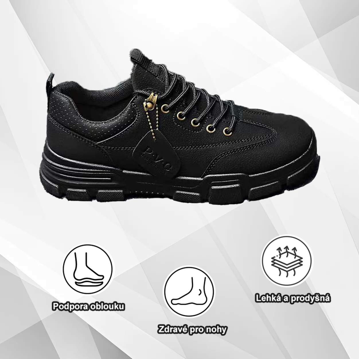 捷克(🔥Dnes sleva 50 % – vezměte si to!) Prémiová stylová ortopedická obuv 👞 – Ergonomický design pro úlevu od bolesti