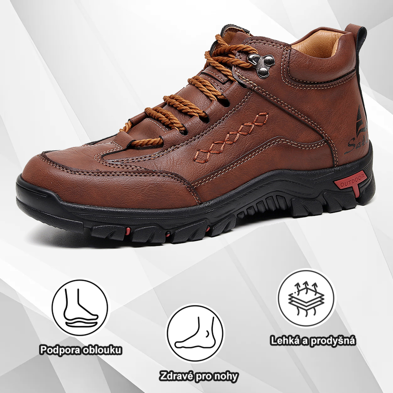 (🔥Dnes sleva 50 % – vezměte si to!) Prémiová stylová ortopedická obuv 👞 – Ergonomický design pro úlevu od bolesti