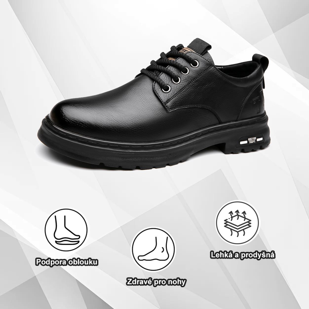 (🔥Dnes sleva 50 % – vezměte si to!) Prémiová stylová ortopedická obuv 👞 – Ergonomický design pro úlevu od bolesti