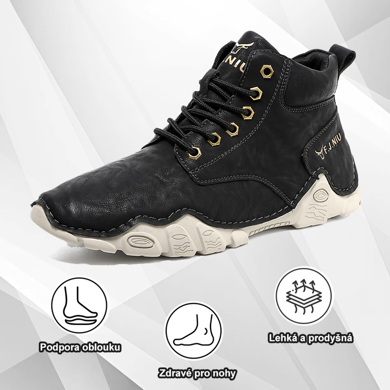 (🔥Dnes sleva 50 % – vezměte si to!) Prémiová stylová ortopedická obuv 👞 – Ergonomický design pro úlevu od bolesti