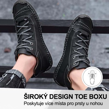 (🔥Dnes sleva 50 % – vezměte si to!) Prémiová stylová ortopedická obuv 👞 – Ergonomický design pro úlevu od bolesti