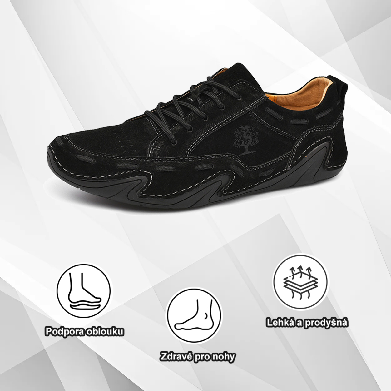 (🔥Dnes sleva 50 % – vezměte si to!) Prémiová stylová ortopedická obuv 👞 – Ergonomický design pro úlevu od bolesti