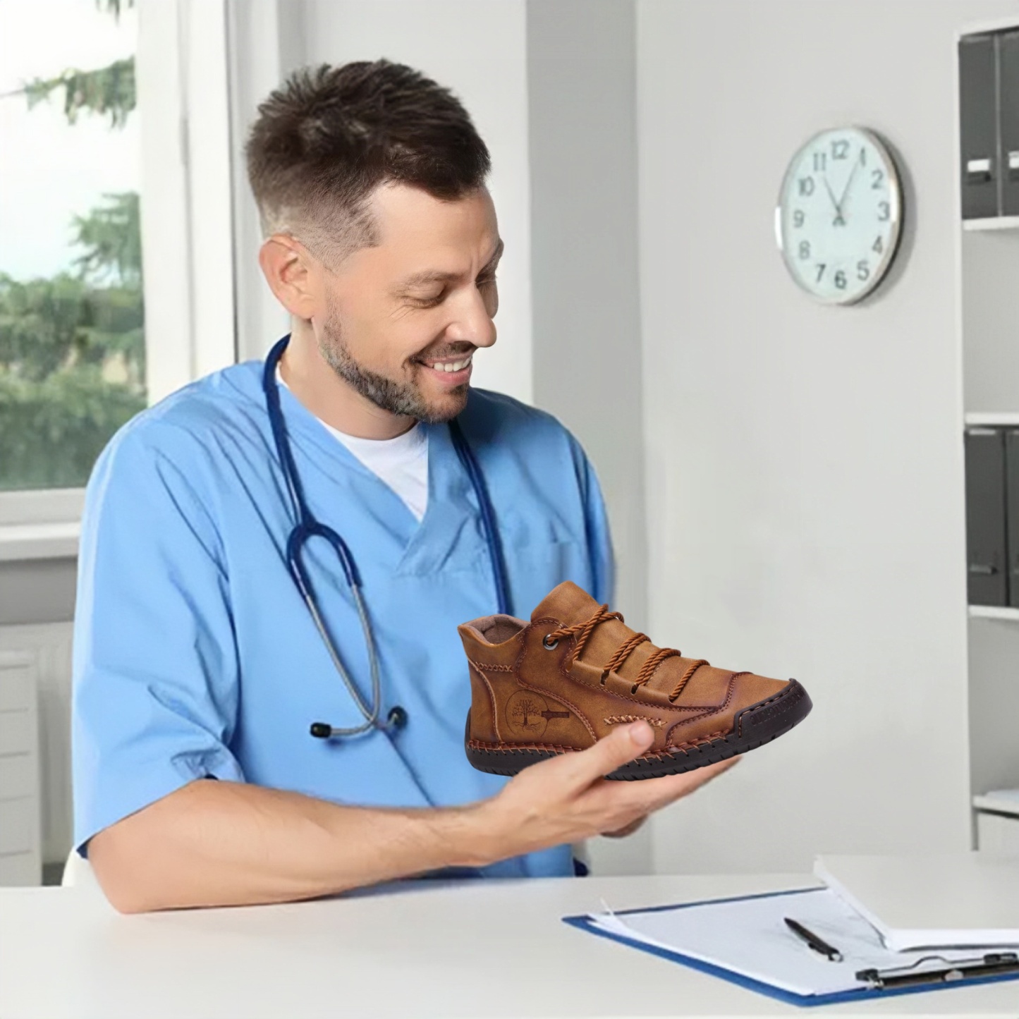 [🎁Dnes 50% sleva - Nenechte si to ujít] Ergonomicky navržené ortopedické boty - australská prémiová kůže + ručně šité 👞