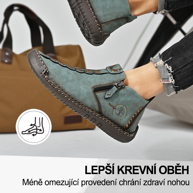 (🔥Dnes sleva 50 % – vezměte si to!) Prémiová stylová ortopedická obuv 👞 – Ergonomický design pro úlevu od bolesti