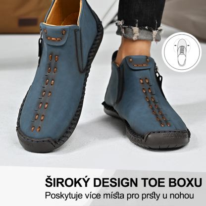 (🔥Dnes sleva 50 % – vezměte si to!) Prémiová stylová ortopedická obuv 👞 – Ergonomický design pro úlevu od bolesti