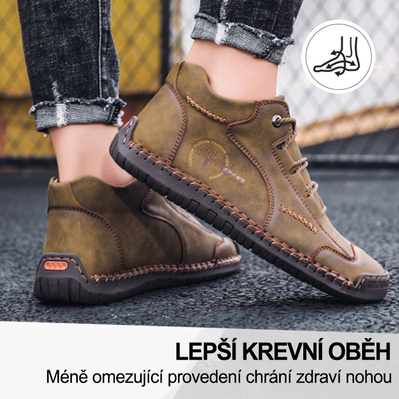 (🔥Dnes sleva 50 % – vezměte si to!) Prémiová stylová ortopedická obuv 👞 – Ergonomický design pro úlevu od bolesti