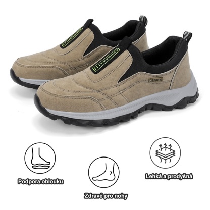 【🔥Dnes za poloviční cenu - nenechte si to ujít】 Ergonomicky navržená ortopedická obuv - design podpory klenby 👞Snadno se zbavte bolesti nohou