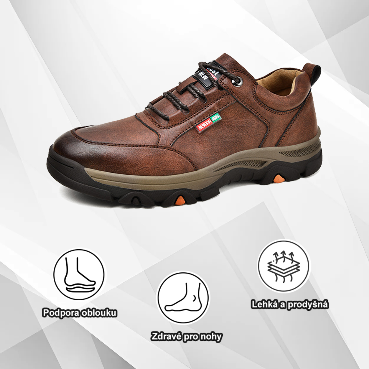 (🔥Dnes sleva 50 % – vezměte si to!) Prémiová stylová ortopedická obuv 👞 – Ergonomický design pro úlevu od bolesti