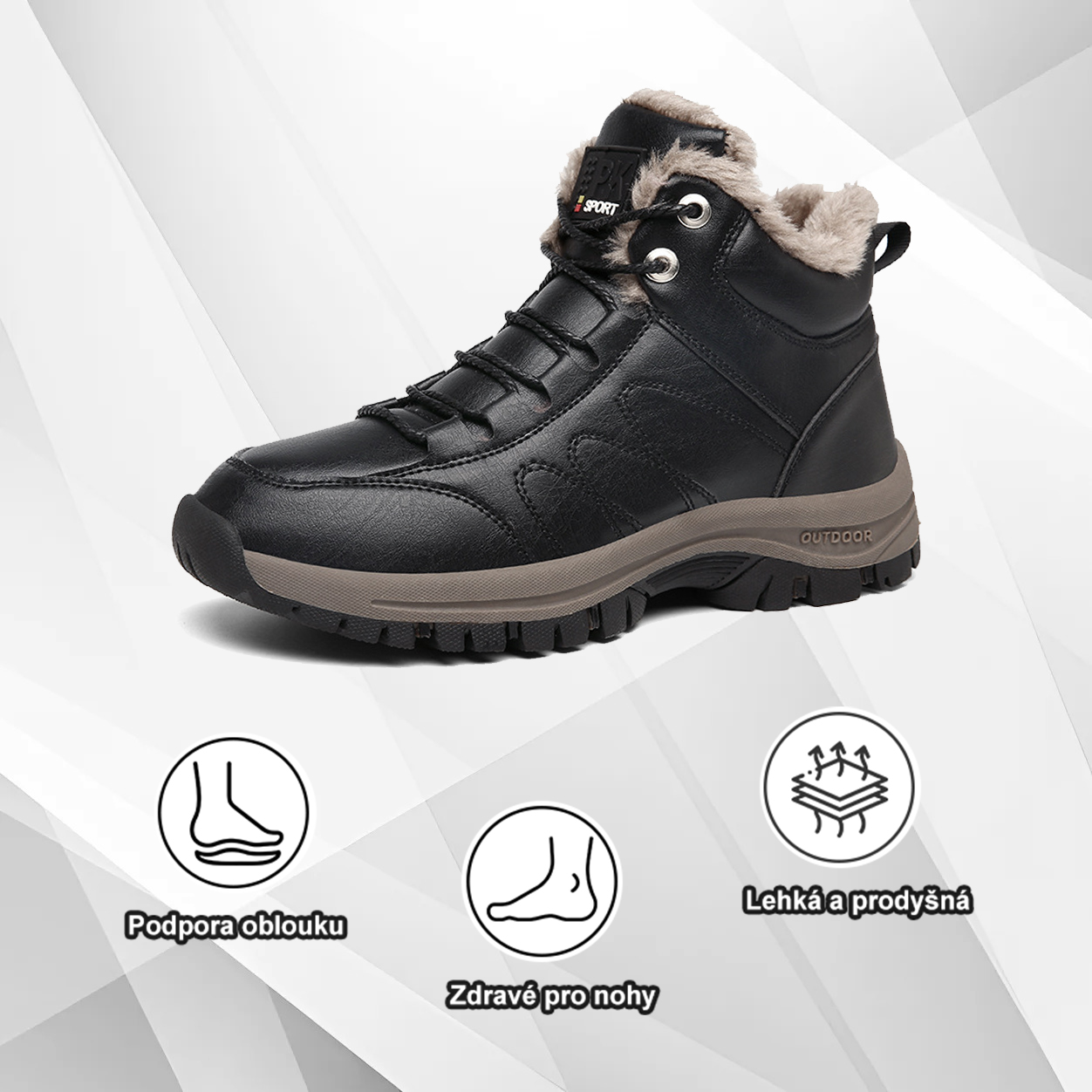 (🔥Dnes sleva 50 % – vezměte si to!) Prémiová stylová ortopedická obuv 👞 – Ergonomický design pro úlevu od bolesti