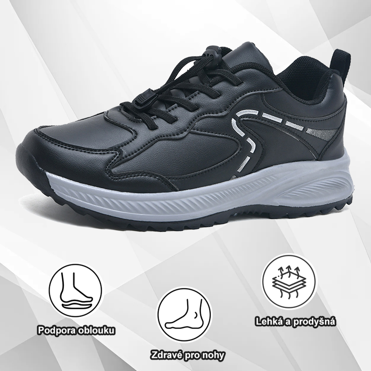 (🔥Dnes sleva 50 % – vezměte si to!) Prémiová stylová ortopedická obuv 👞 – Ergonomický design pro úlevu od bolesti