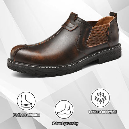(🔥Dnes sleva 50 % – vezměte si to!) Prémiová stylová ortopedická obuv 👞 – Ergonomický design pro úlevu od bolesti