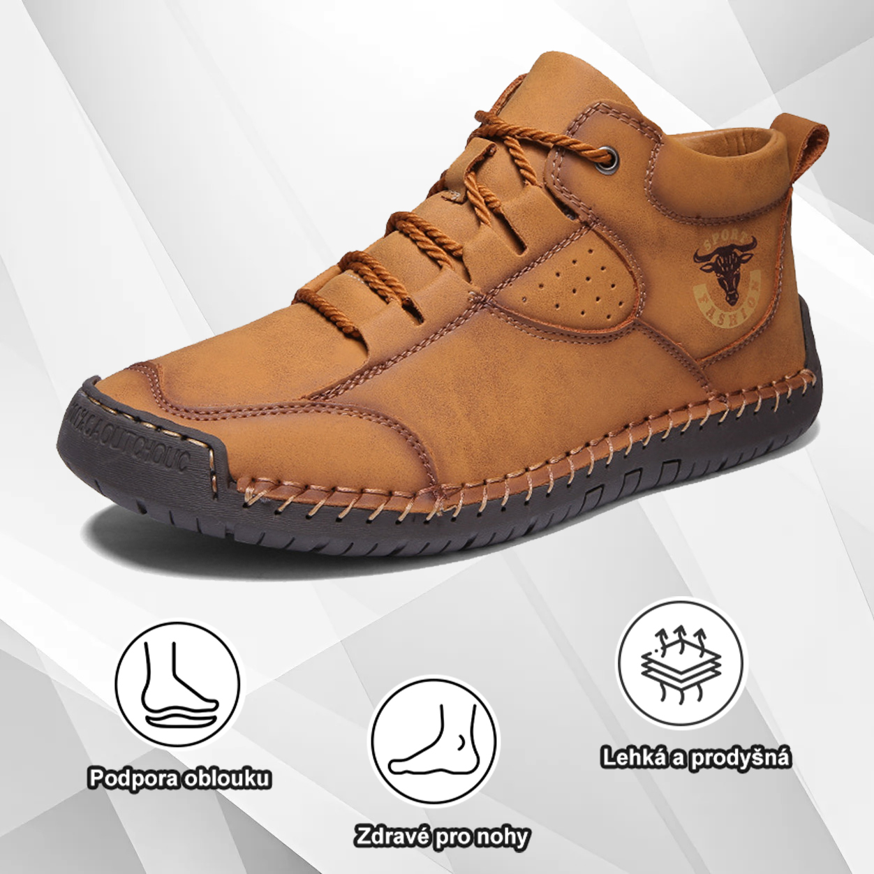 (🔥Dnes sleva 50 % – vezměte si to!) Prémiová stylová ortopedická obuv 👞 – Ergonomický design pro úlevu od bolesti