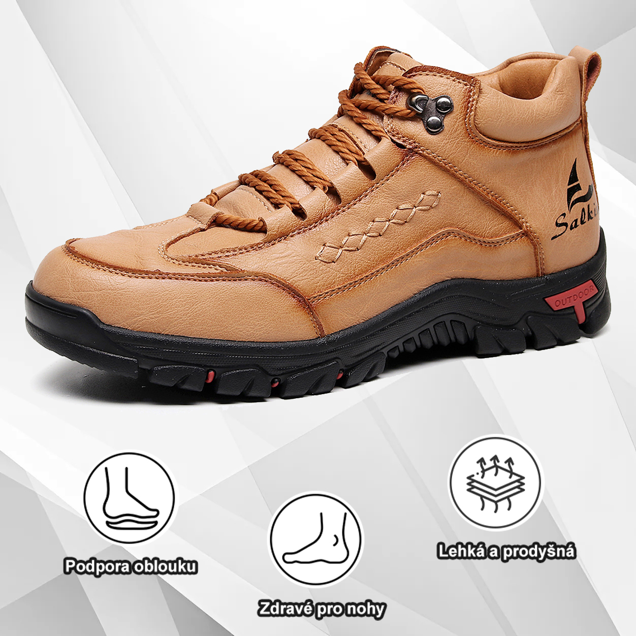 (🔥Dnes sleva 50 % – vezměte si to!) Prémiová stylová ortopedická obuv 👞 – Ergonomický design pro úlevu od bolesti