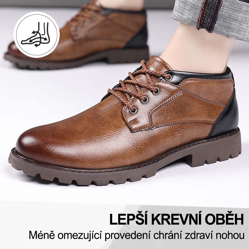 (🔥Dnes sleva 50 % – vezměte si to!) Prémiová stylová ortopedická obuv 👞 – Ergonomický design pro úlevu od bolesti