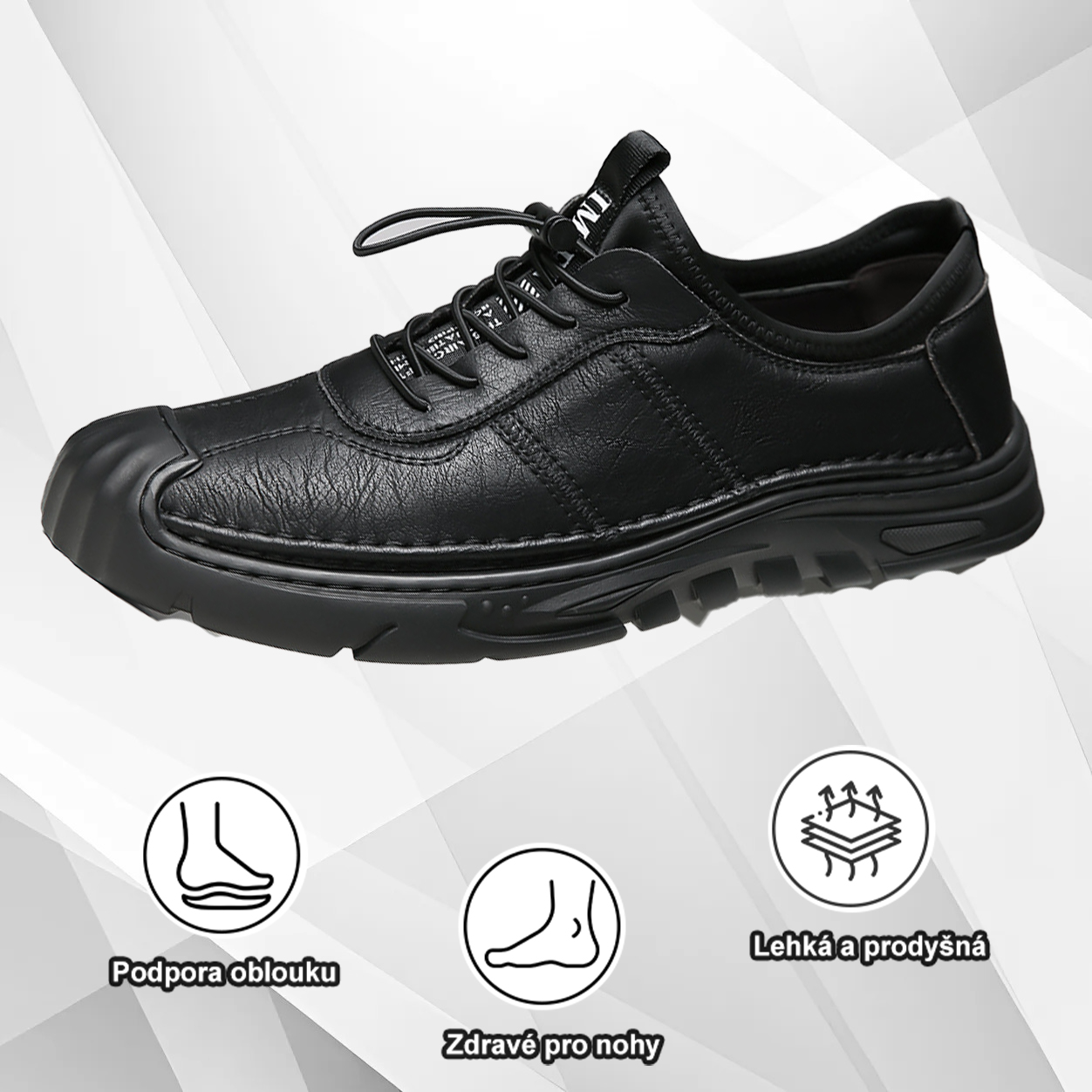 (🔥Dnes sleva 50 % – vezměte si to!) Prémiová stylová ortopedická obuv 👞 – Ergonomický design pro úlevu od bolesti