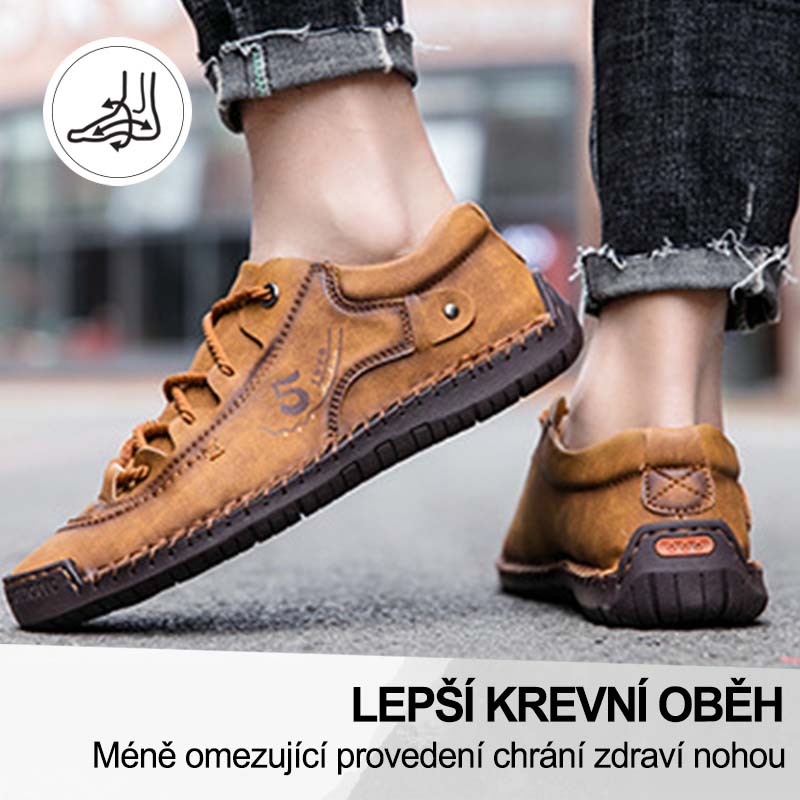 (🔥Dnes sleva 50 % – vezměte si to!) Prémiová stylová ortopedická obuv 👞 – Ergonomický design pro úlevu od bolesti